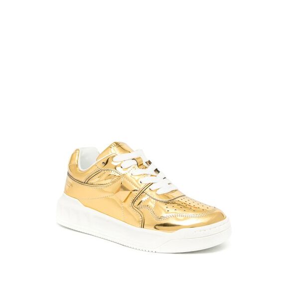 Valentino Garavani One Stud Mirror-Finish Sneakers